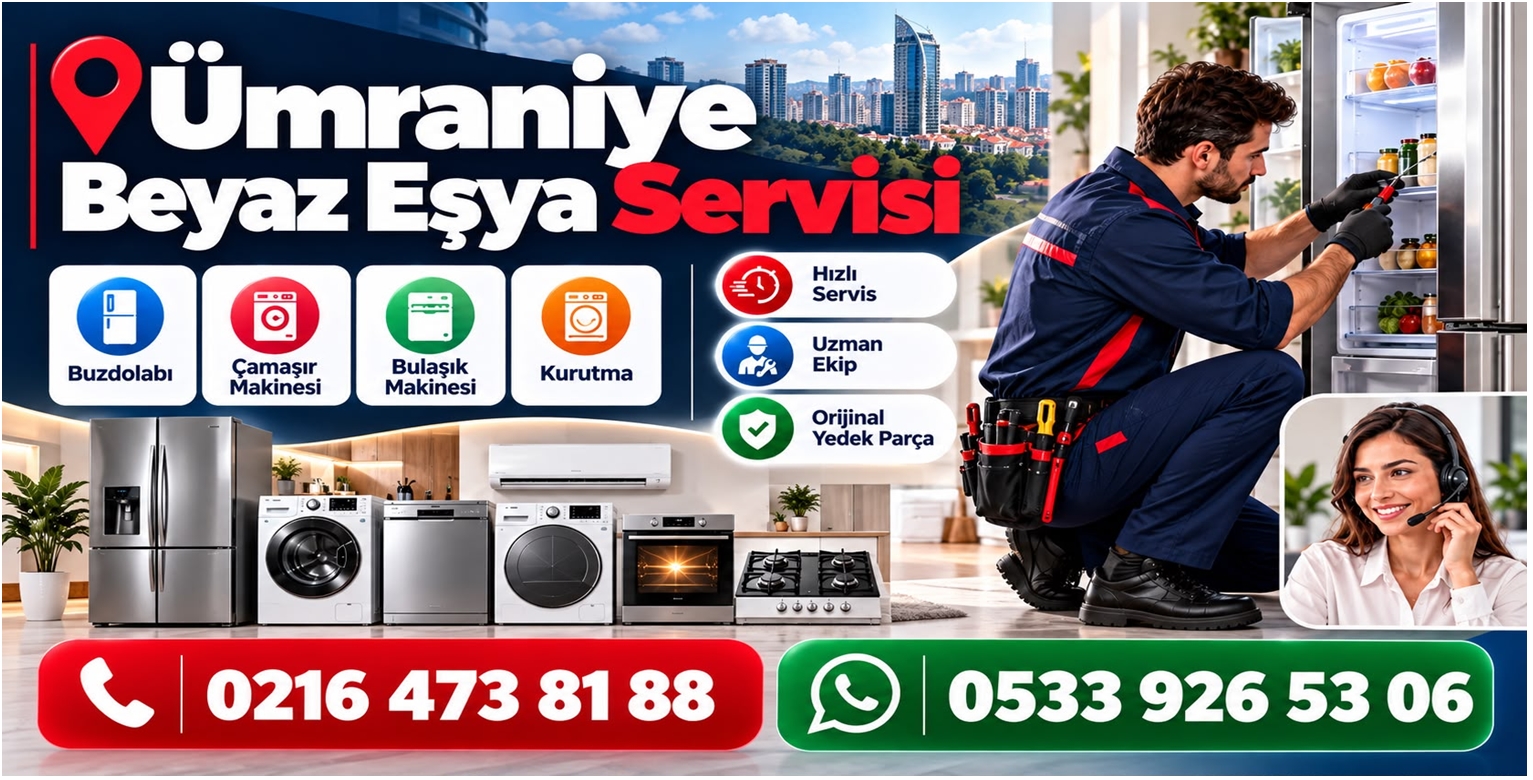 Ümraniye beyaz eşya servisi ve buzdolabı tamiri iletişim